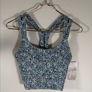 Sage Floral Tank Top - Multicolor